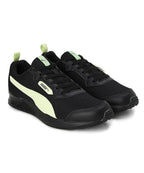Puma Mens Ampi Black-Pistachio Running Shoe - 10 UK
