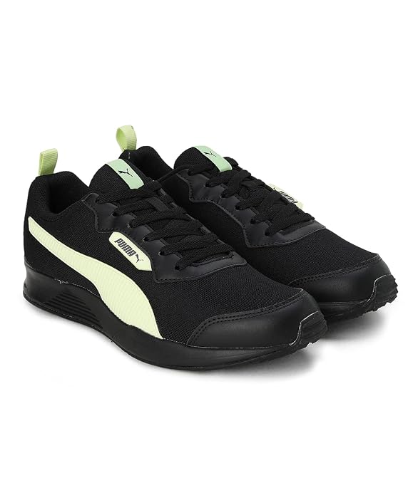 Puma Mens Ampi Black-Pistachio Running Shoe - 10 UK