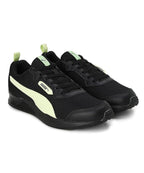 Puma Mens Ampi Black-Pistachio Running Shoe - 9UK