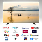 Telestone 32" HD Ready LED TV | Smart Android TV | Dual Remote | Full HD Display | 1GB RAM & 8GB Storage | Android 9 | 20W Box Speakers