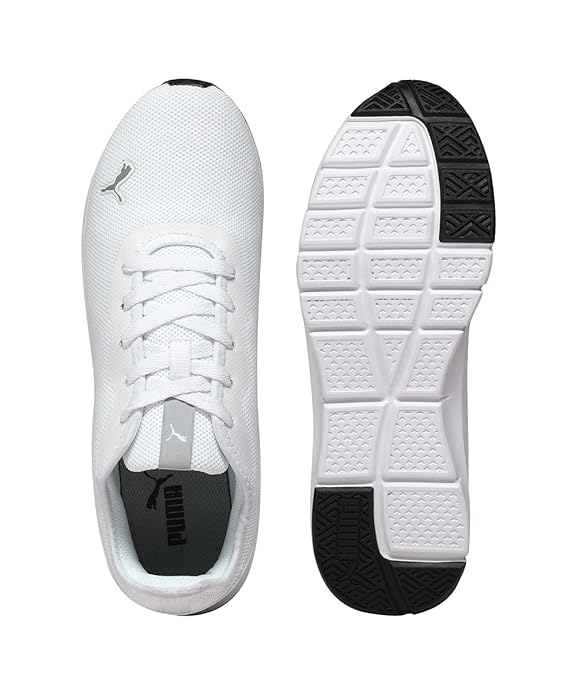 PUMA | Hustle V2 Men's Shoes | White-Quarry | 11UK