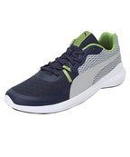 Puma Mens Wave V1 Peacoat-Quarry-Greenery Running Shoe - 6 UK