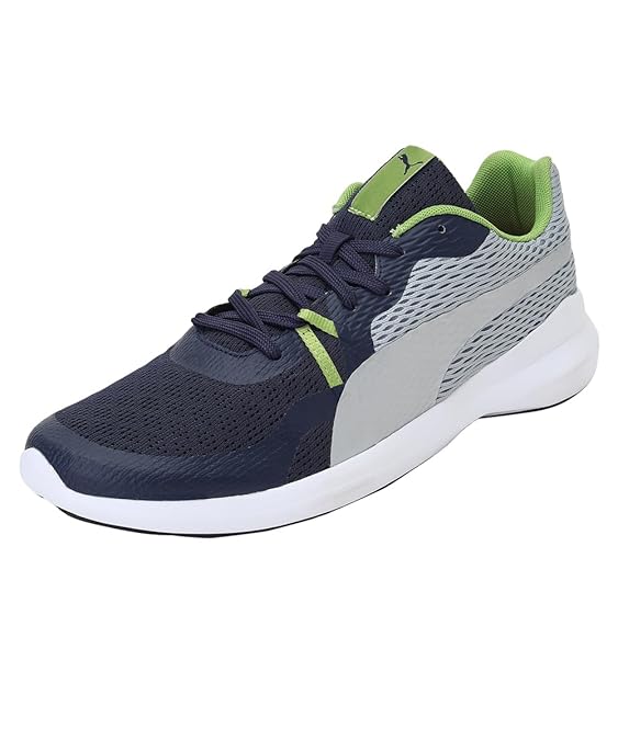 Puma Mens Wave V1 Peacoat-Quarry-Greenery Running Shoe - 6 UK