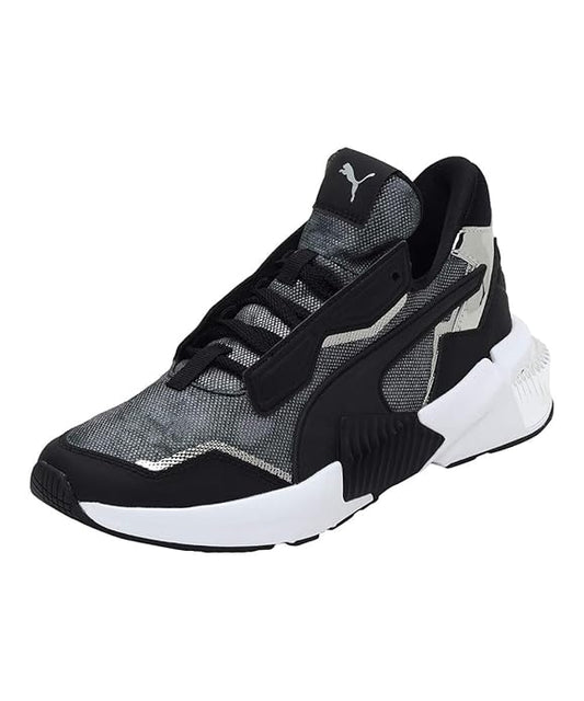 Puma Women Provoke XT UNTMD Training Shoe (Black-Metallic Silver , 7 )