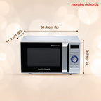 Morphy Richards 28DCOX DuoChef Pro-Convection Microwave and OTG Oven, 28 Ltr, Dual Grill, 300 Auto Cook Menus, Silver, Regular