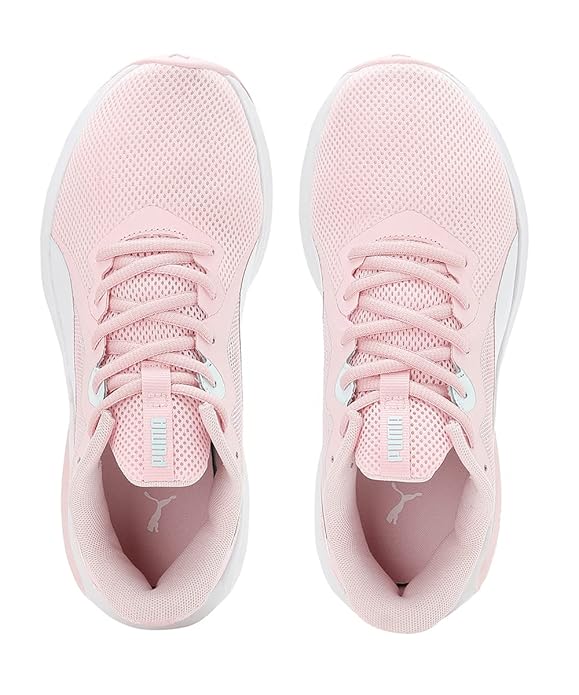 Puma Unisex-Kids Twitch Runner Mutant Jr Almond Blossom-White-Nitro Blue Sneaker - 5UK