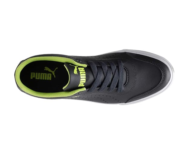Puma Mens Court Maze Vulc SL V4 Asphalt-Limepunch Sneaker - 7 UK