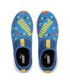 Puma Unisex-Kid Yaris Junior V1 Victoria Blue-White-Dandelion Sneaker - 6UK