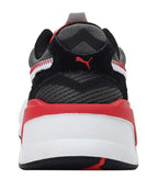 Puma Unisex-Adult  RS-X³ Twill AirMesh Sneaker (Castlerock-Poppy Red , 3 )