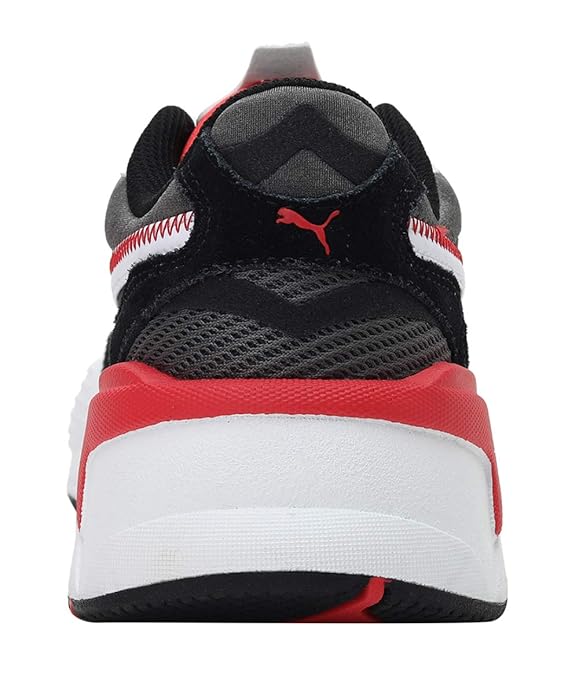 Puma  Unisex-Adult RS-X³ Twill AirMesh Sneaker (Castlerock-Poppy Red , 4 UK )