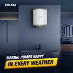 Voltas Aqua Prime 15L, 4 Star Vertical Mounting 2000W Water Heater, with Quartzline Technology (Glassline Tank), Warranty: 2 year on product, 3 year on element, 7 year on tank
