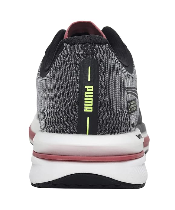 PUMA Womens Velocity Nitro WTR Wns Black-Silver-Yellow Glow Running Shoe - 4UK