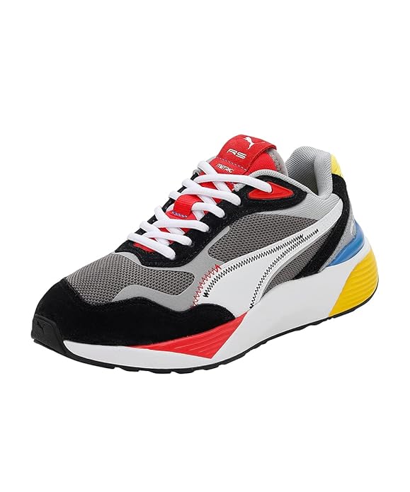 Puma Unisex-Kids RS-Metric Jr Castlerock-High Risk Red Sneaker - 3UK