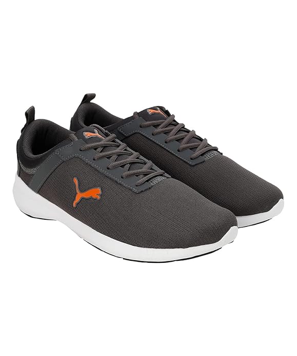 Puma Mens Starlight V2 Dark Shadow-Vibrant Orange Sneaker - 6UK