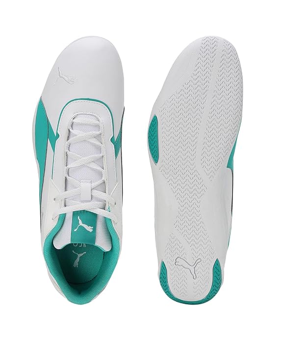 PUMA Unisex MAPF1 R-Cat Machina Sneakers Puma White-Mercedes Team Silver-Spectra Green - 11