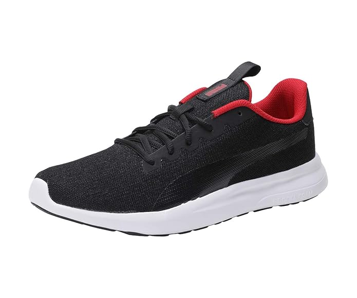 Puma Men's Jigsaw IDP Black-Barbados Cherry Sneaker UK 8