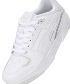 Puma Unisex-Adult, Slipstream Bball, White-Feather Gray, Sneaker, 12UK