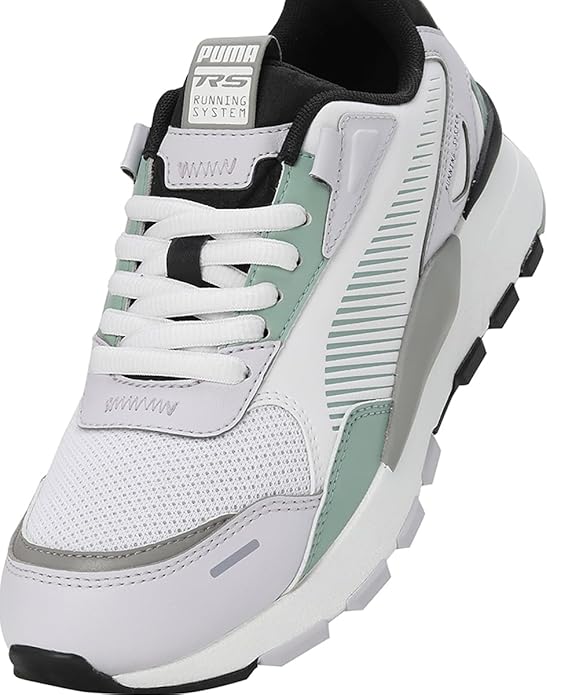 Puma Womens Rs 3.0 Pop WNS Sneaker (  White-Green Fog , 3 UK )