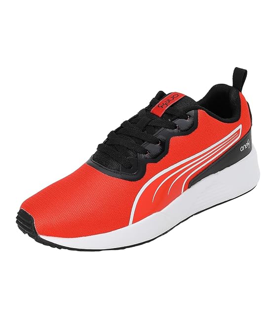 PUMA Mens Dive One8 V2 Cherry Tomato-White-Black Sneaker - 8 UK