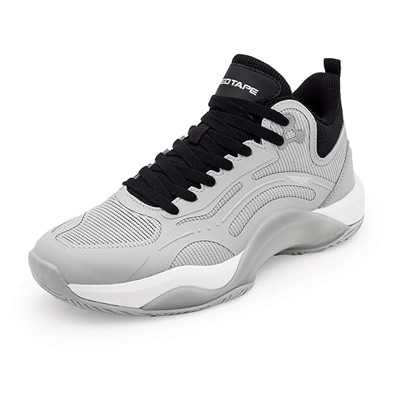 Red Tape Lifestyle Casual Shoes for Men | Elegantly Rounded Front, Soothing Insole & Impact-Resistant Comfort_Grey/Black 9 UK