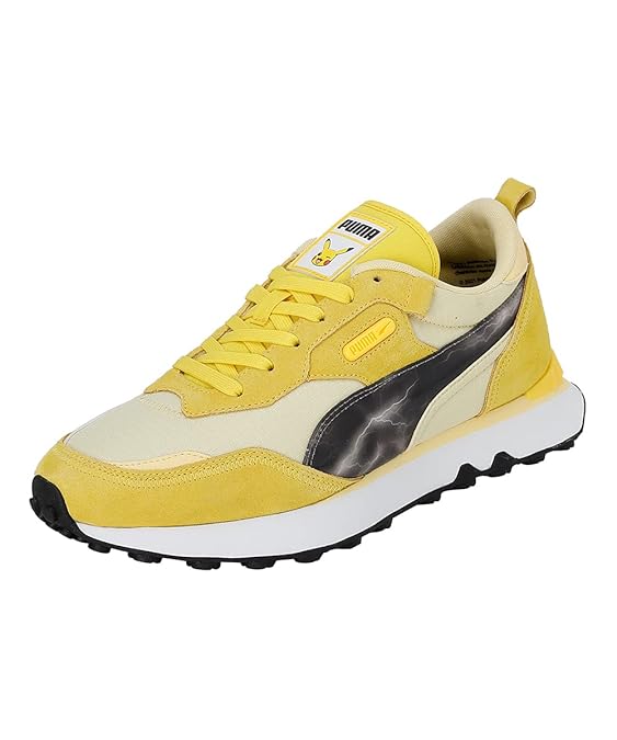 Puma Unisex-Adult Rider Fv Pikachu Casual Shoe (  Empire Yellow-Pale Lemon , 8 UK )