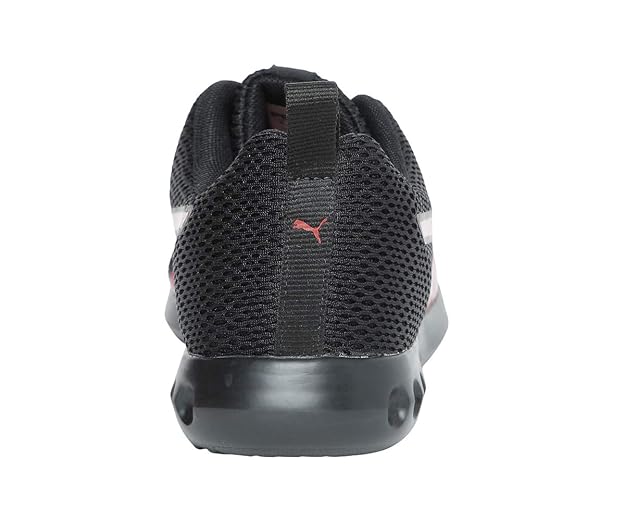 Puma mens Cario Puma Black-Ribbon Red Running Shoe - 6 UK