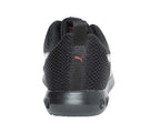 Puma mens Cario Puma Black-Ribbon Red Running Shoe - 6 UK