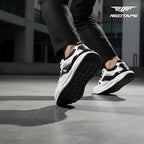 Red Tape ETPU Lifestyle Casual Shoes for Men | Elegantly Rounded Front, Soothing Insole & Impact Resistant Comfort Black White 9 UK