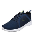 PUMA Men Trudge Sneakers Dark Denim-Limepunch-Puma Black - 10