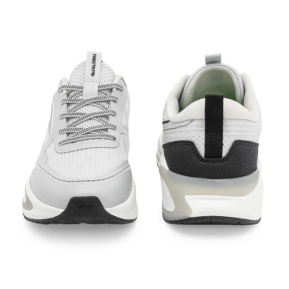 Red Tape Athleisure Shoes for Men | Cultured Round-Toe Shape & Cushioning Technology Grey/Black 9 UK