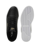 PUMA | Shuffle Ultra Men's Sneakers | Black-Metallic Gold-White | 6UK