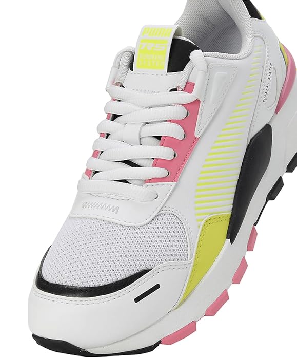 PUMA Women, RS 3.0 Pop Wns, White-Yellow Burst, Sneaker, 3UK