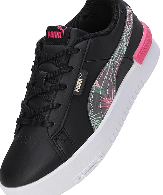 Puma Girls Jada Vacay Queen Ps Sneaker ( Black-Glowing Pink-Gold-White , 2 UK )