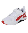 Puma Unisex-Kid Ferrari Race X-Ray Jr White-Rosso Corsa Sneaker - 4 UK