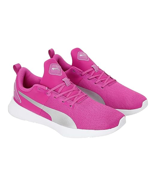 Puma Womens Flyer Runner Femme WN's Gray Violet-Sunblaze Running Shoe - 4 UK