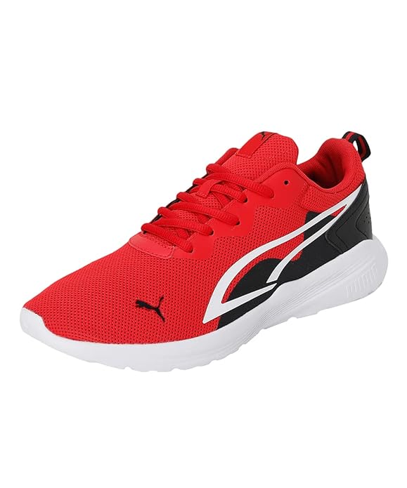 Puma Unisex-Adult All-Day Active High Risk Red-White-Black Walking Shoe - 10 UK