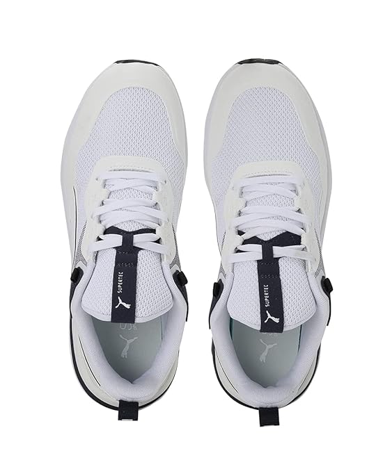 Puma Unisex-Adult Supertec Puma White-Puma White-Nimbus Cloud-Peacoat Running Shoe- 11 UK (38305203)