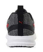 Puma Men Flex T2 Running Shoe ( Black-High Risk Red, 8 )