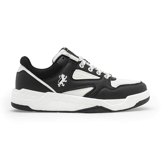 Red Tape Lifestyle Sneaker Shoes for Men | Elegantly Rounded Front, Soothing Insole & Impact-Resistant Comfort White/Black 9 UK