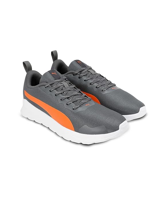 Puma Kenton Shoes For Mens  Castlerock-Vibrant Orange-8UK