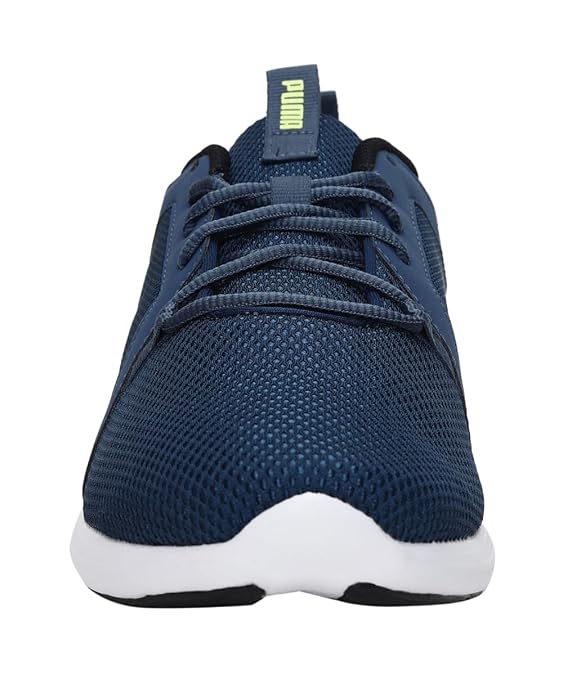 PUMA Men Trudge Sneakers Dark Denim-Limepunch-Puma Black - 10