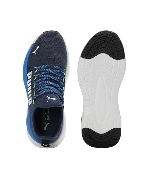 PUMA Unisex-Kid Softride Premier Slip-On Jr Persian Blue-Racing Blue-White Walking Shoe - 6 UK