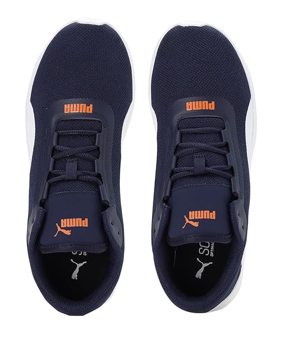 Puma Mens Volant, New Navy-White-Vibrant Orange, Sneaker - 9UK