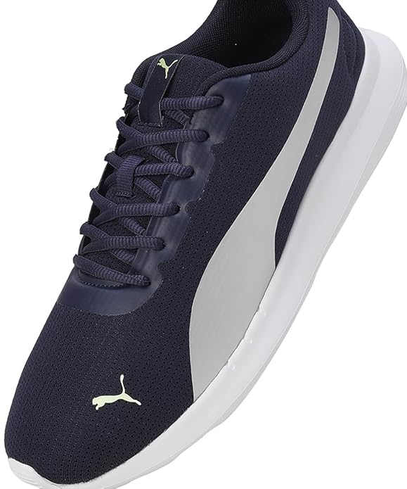 Puma Mens Fireball V1 New Navy-Silver-Fizzy Apple Sneaker - 9UK