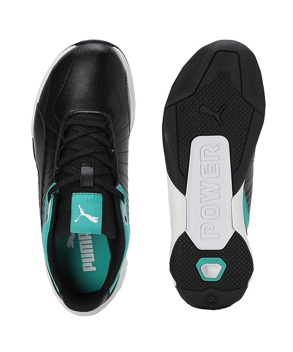 PUMA Unisex-Kid MAPF1 Kart Cat RL Nitro Jr Black-White Sneaker - 6 UK
