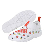 Puma Unisex-Kid Yaris Pre-School V1 Nasturtium-White Sneaker - 1UK