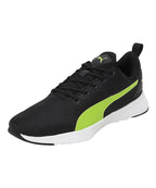 Puma Unisex-Adult Flyer Runner Mesh Black-Lime Squeeze Walking Shoe - 11UK