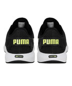 PUMA Unisex-Adult Softride Cruise Black-Lime Squeeze Walking Shoe - 11 UK