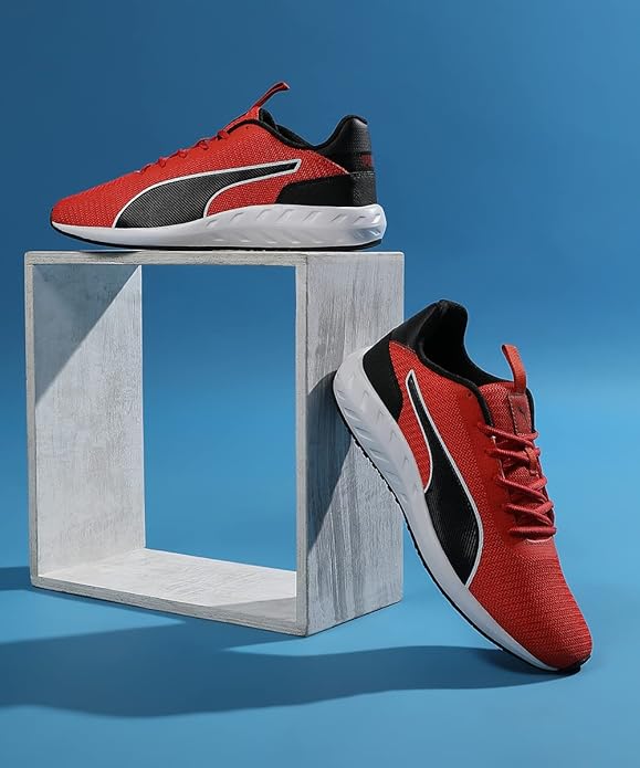 Puma Unisex Grandeur Walking Shoe, Cherry Tomato Black White, 8