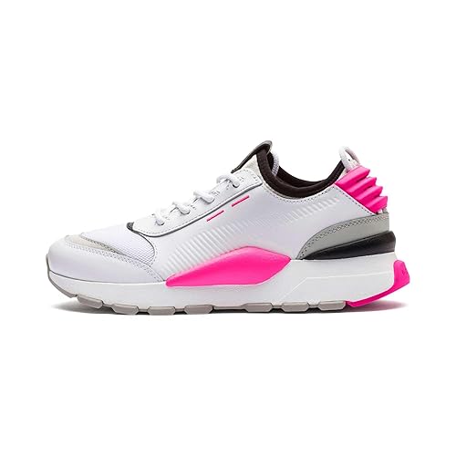 Puma Unisex-Adult RS-0 Sound White-Gray Violet-Knockout Pink Sneaker - 3 UK